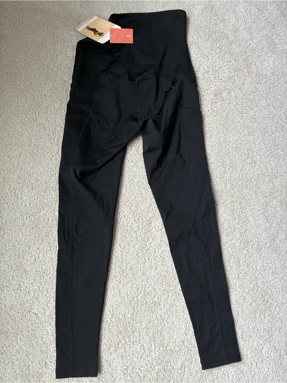 New Extra High-Waist Black Shapewear Leggings with Front Hook Closure size XL - Picture 7 of 9
